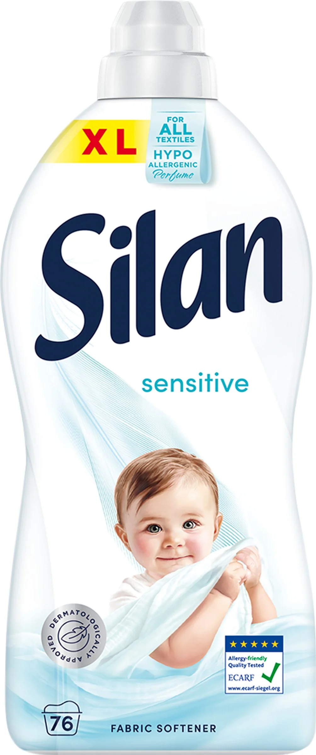 Silan aviváž Sensitive & Baby 76 praní, 1,672 l 1×1672 ml, aviváž