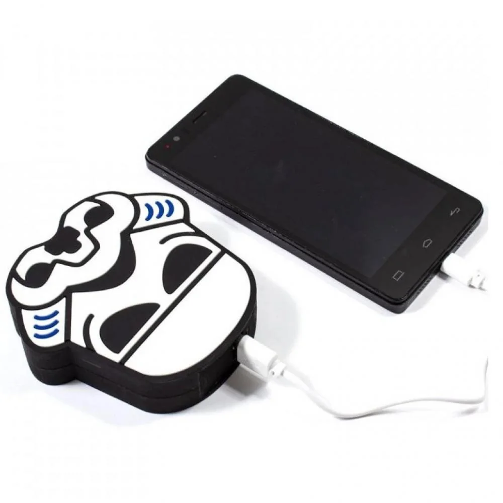 3D Powerbanka Stormtrooper - 5000 mAh - Biela