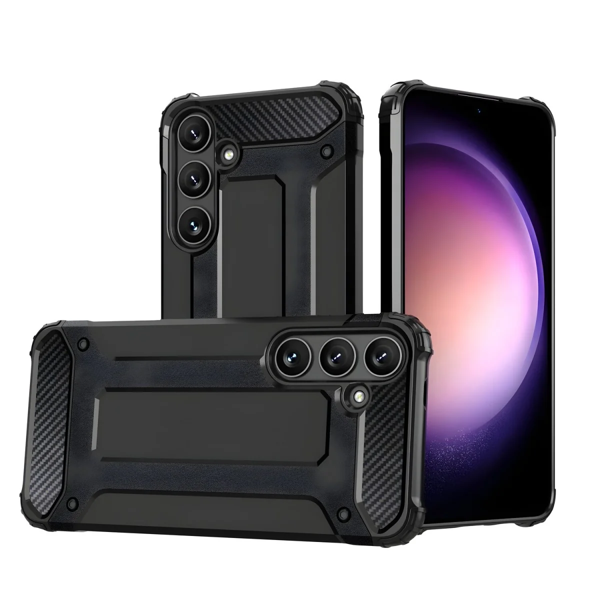 Puzdro Hybrid Armor pre Samsung Galaxy A15 - Čierna