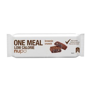 NUPO Meal bar Tyčinka Brownie chrumkavá 1×60 g, proteinová tyčinka