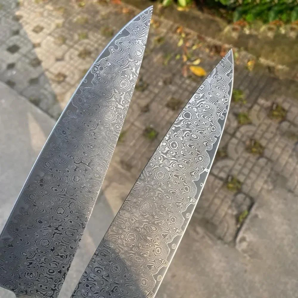 Damaškový kuchynský nôž Takara-Hnedá 1 ks, 32cm