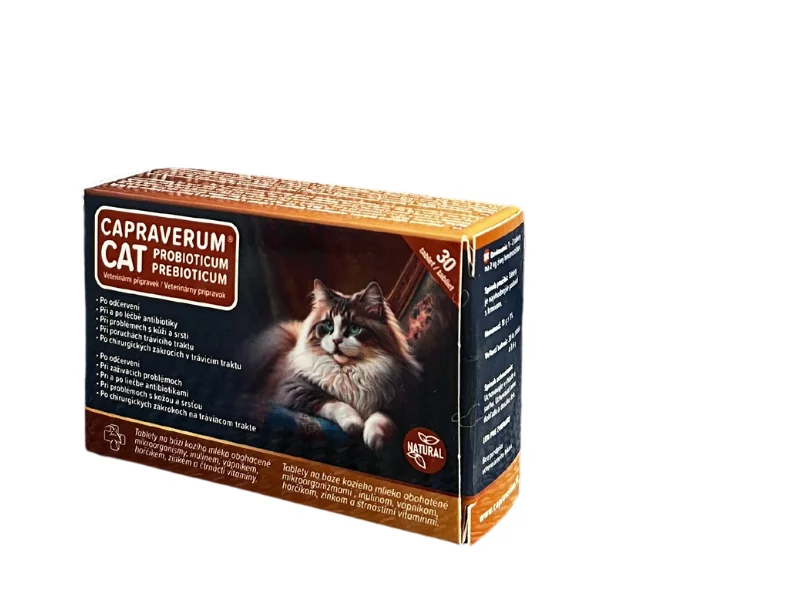 CAPRAVERUM® CAT probioticum-prebioticum 1×30 tbl, veterinárny prípravok