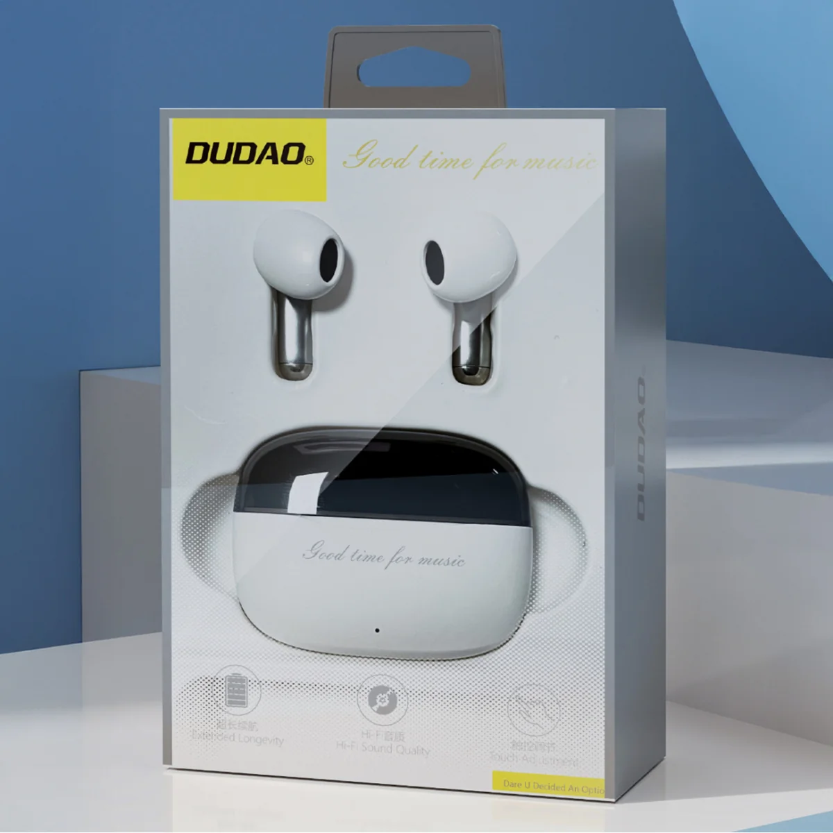 Dudao U8 TWS bezdrôtové slúchadlá, biele