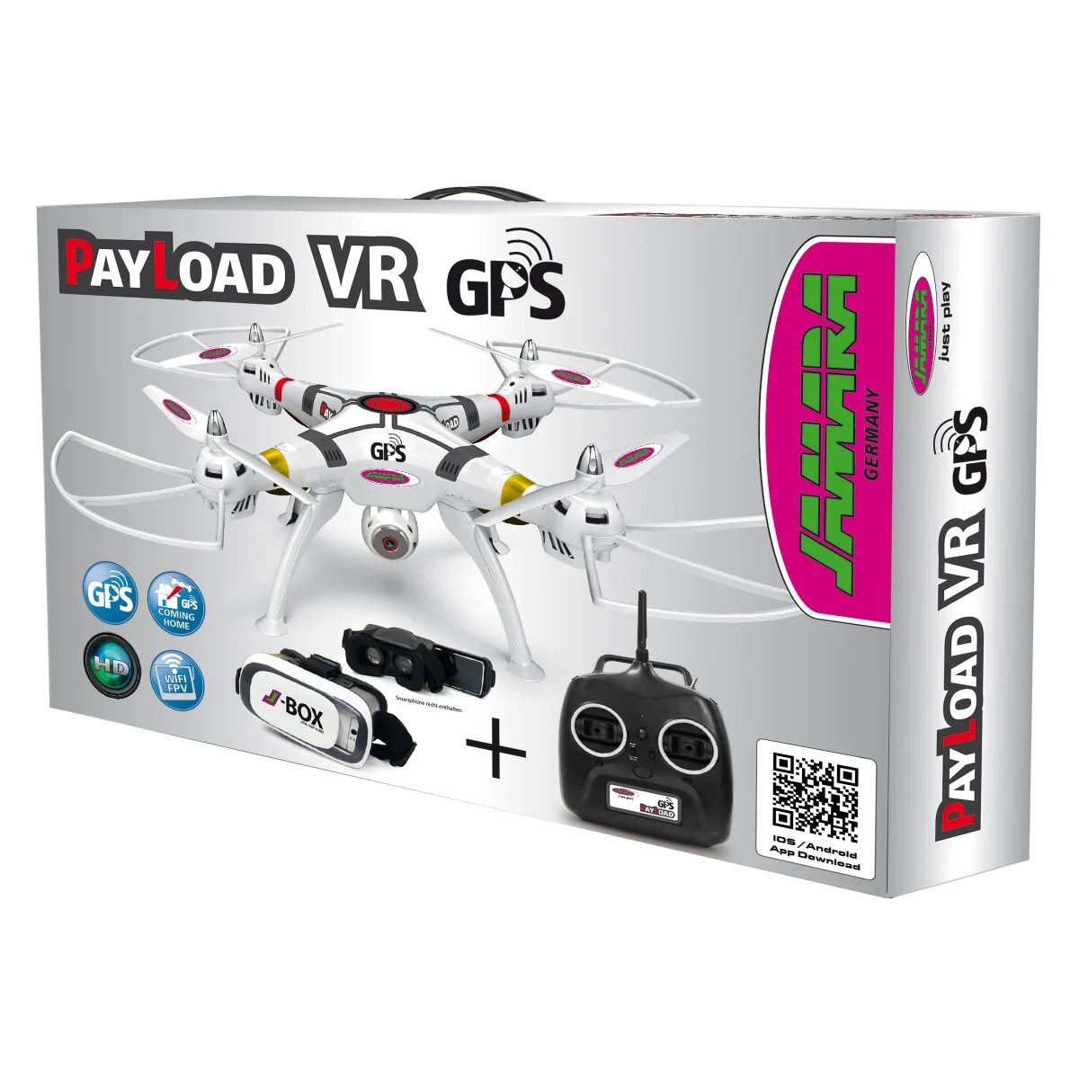 Jamara Dron Payload GPS VR s výškovým držaním s HD FPV WiFi a funkciou návratu domov