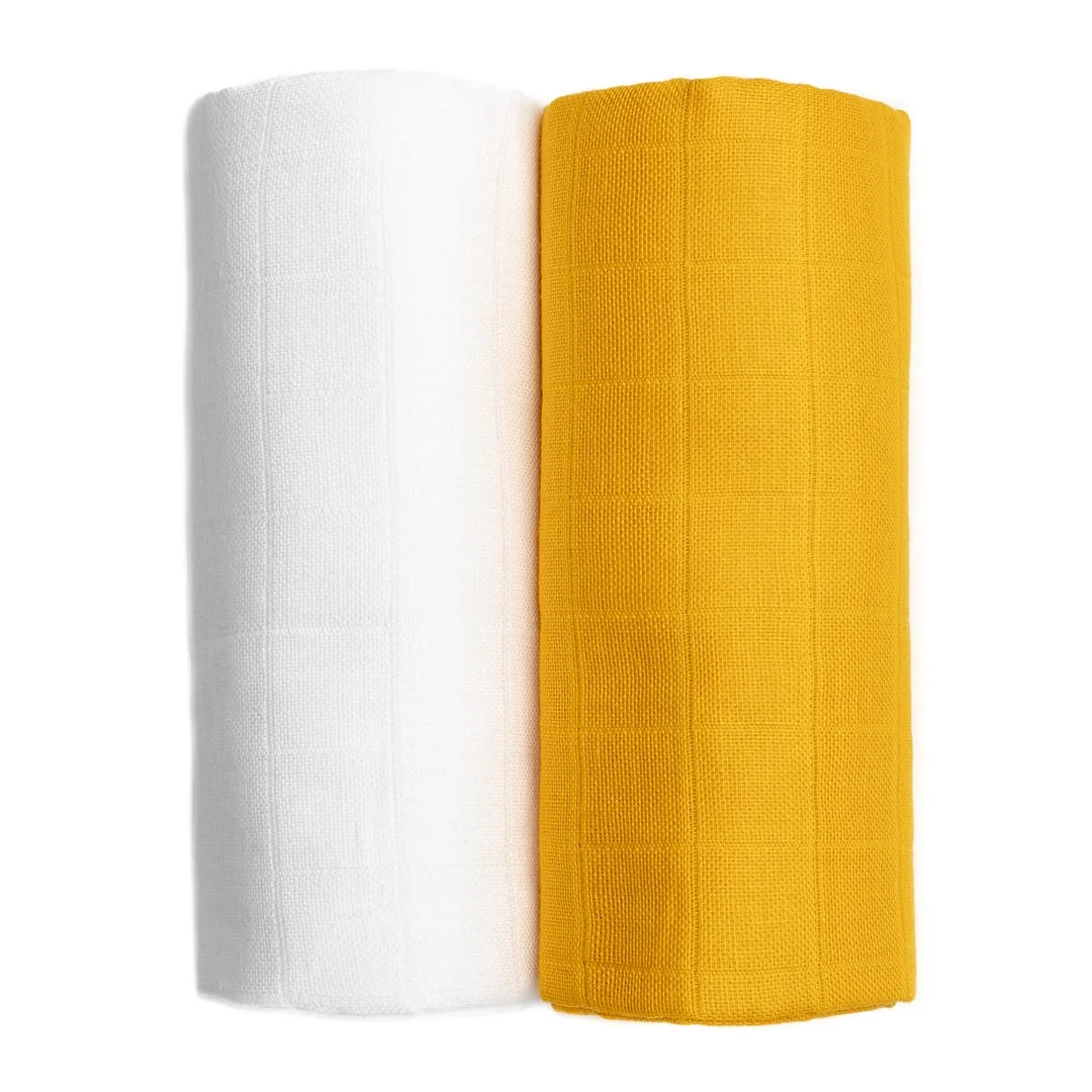 TETRA TOWELS EXCLUSIVE COLLECTION Biela + horčicová