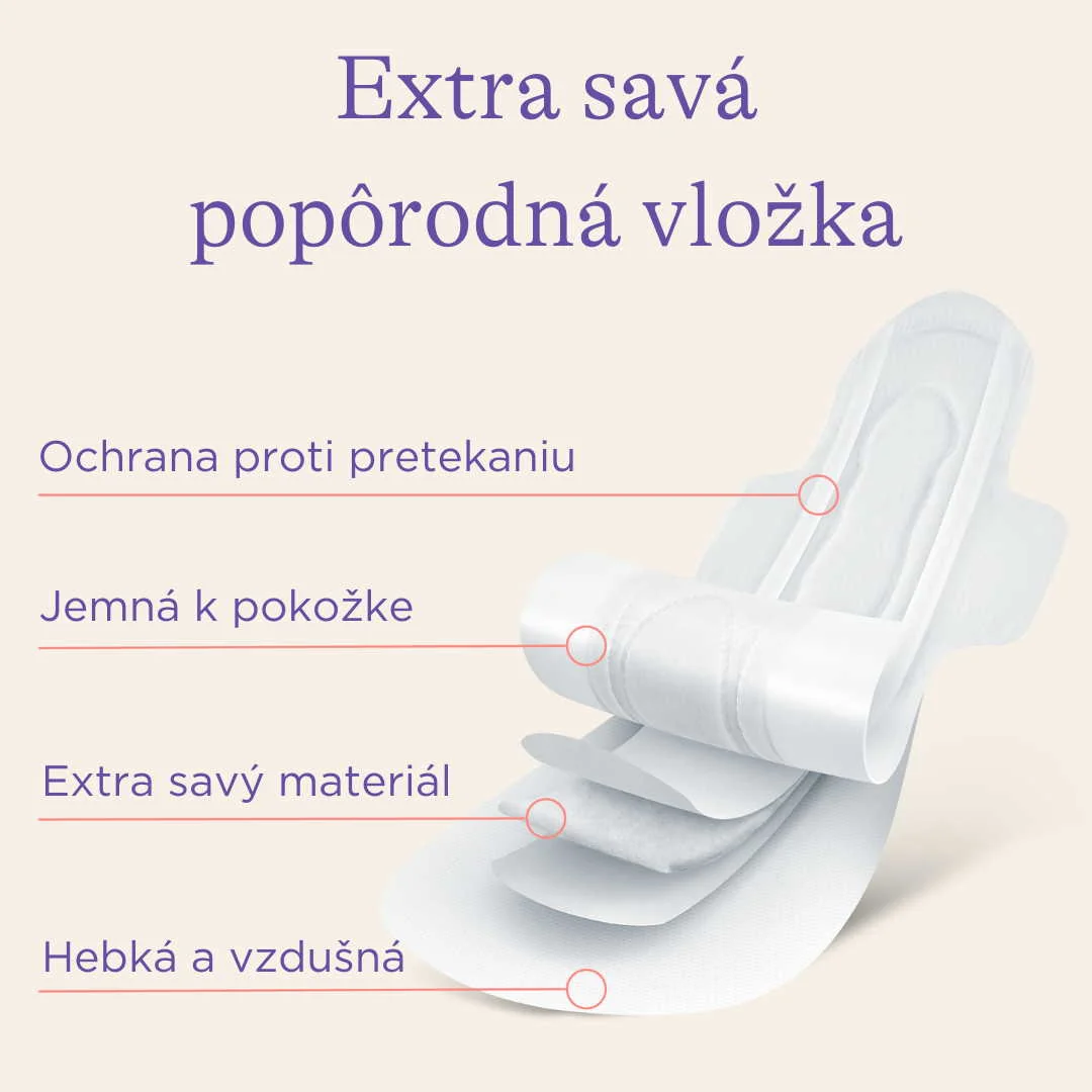 Lansinoh Extra savé popôrodné vložky L 10 ks