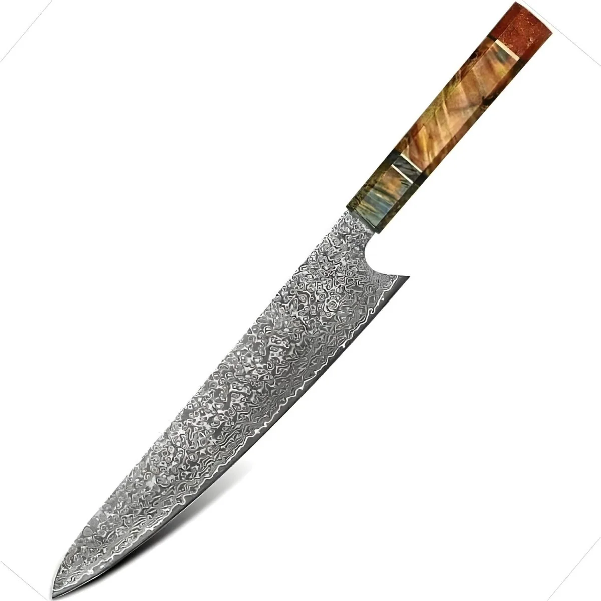 Damaškový kuchynský nôž Yorokobi - Slicer Multifarebná, 1 x 40 cm