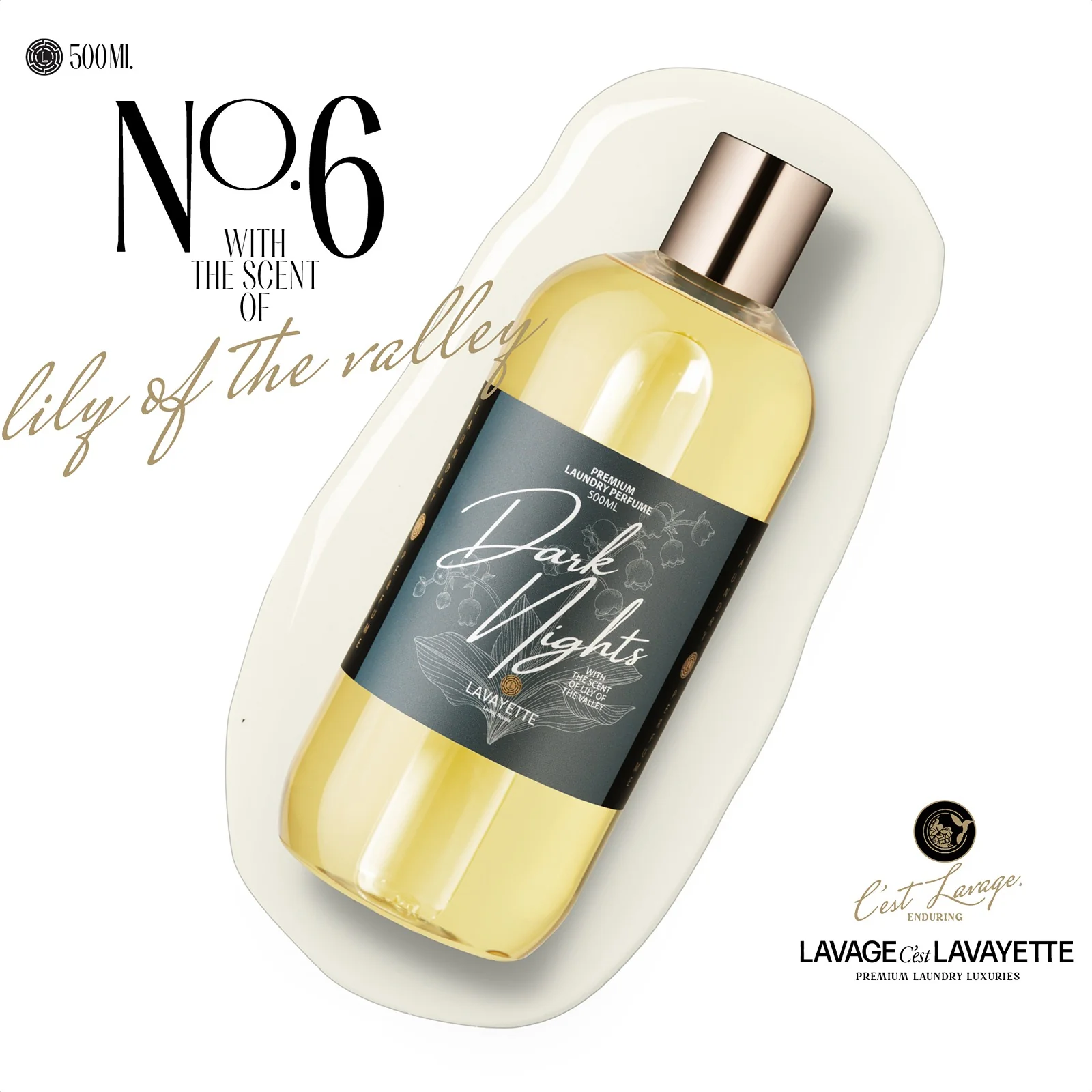 Parfum do prania DARK NIGHTS 06 s vôňou konvalinky - 500ml