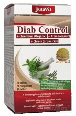JutaVit Diab Control + organický chróm 1×80 tbl, výživový doplnok