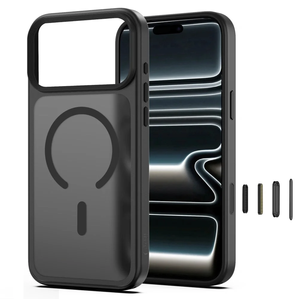 Tech-Protect MagMat MagSafe CC kryt na iPhone 17 Pro Max / 18 Pro Max, čierny