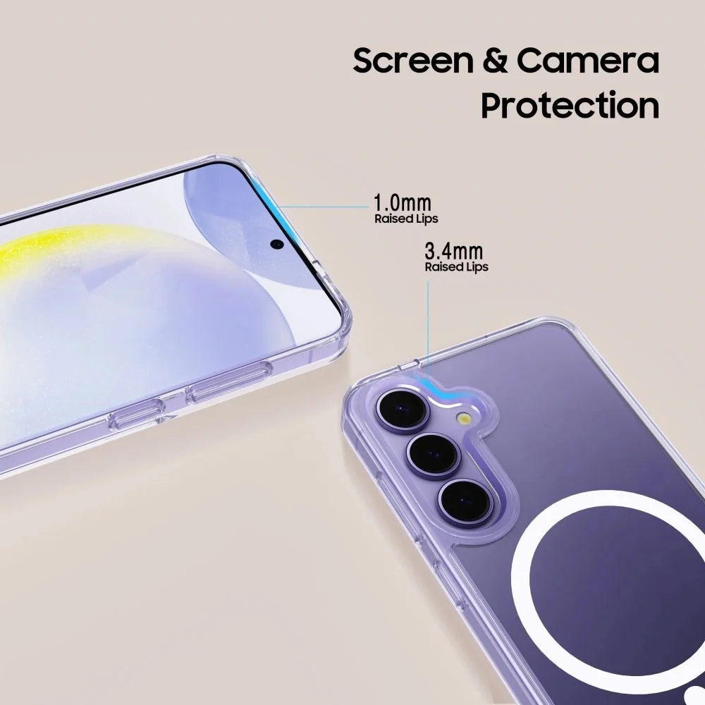 Tech-Protect FlexAir Hybrid MagSafe kryt na Samsung Galaxy S25 FE, priesvitný esvitný
