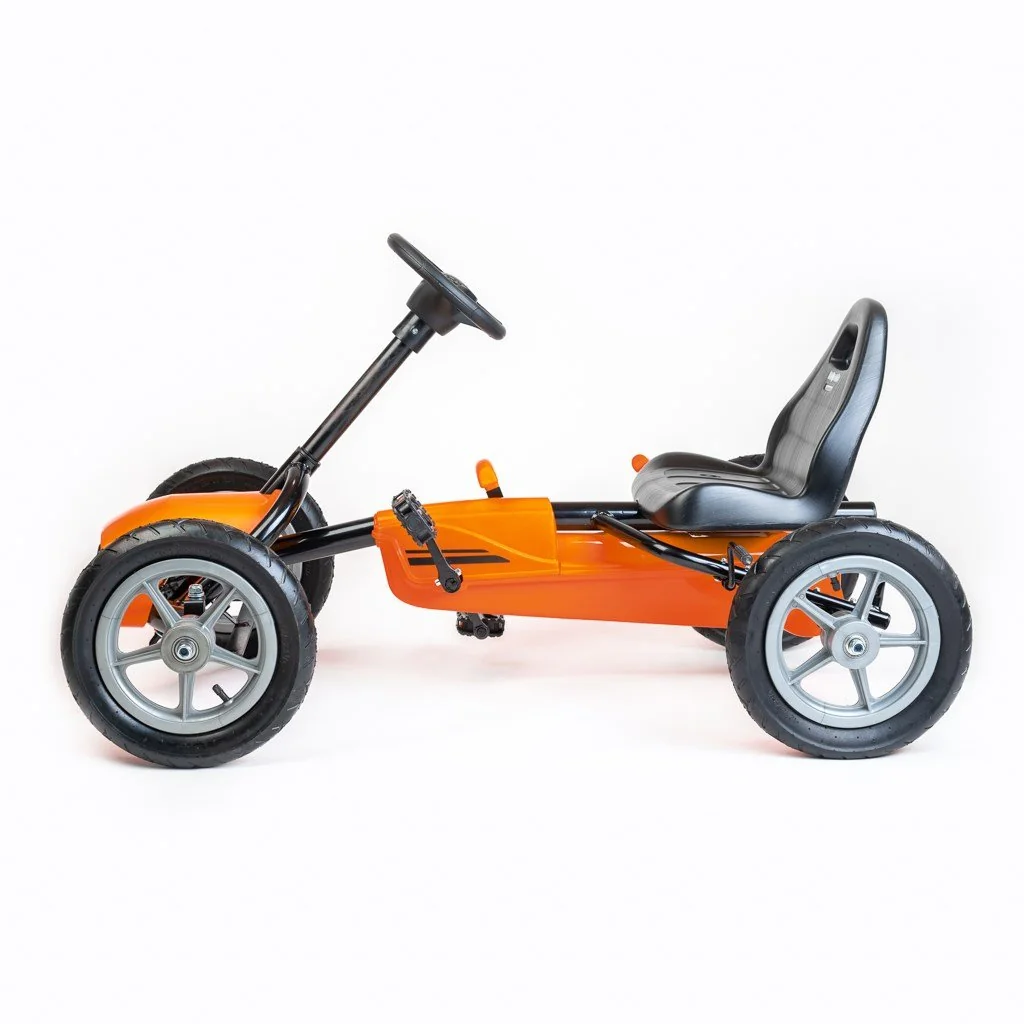 Detská šliapacia motokára Go-kart Baby Mix Buggy oranžová ,