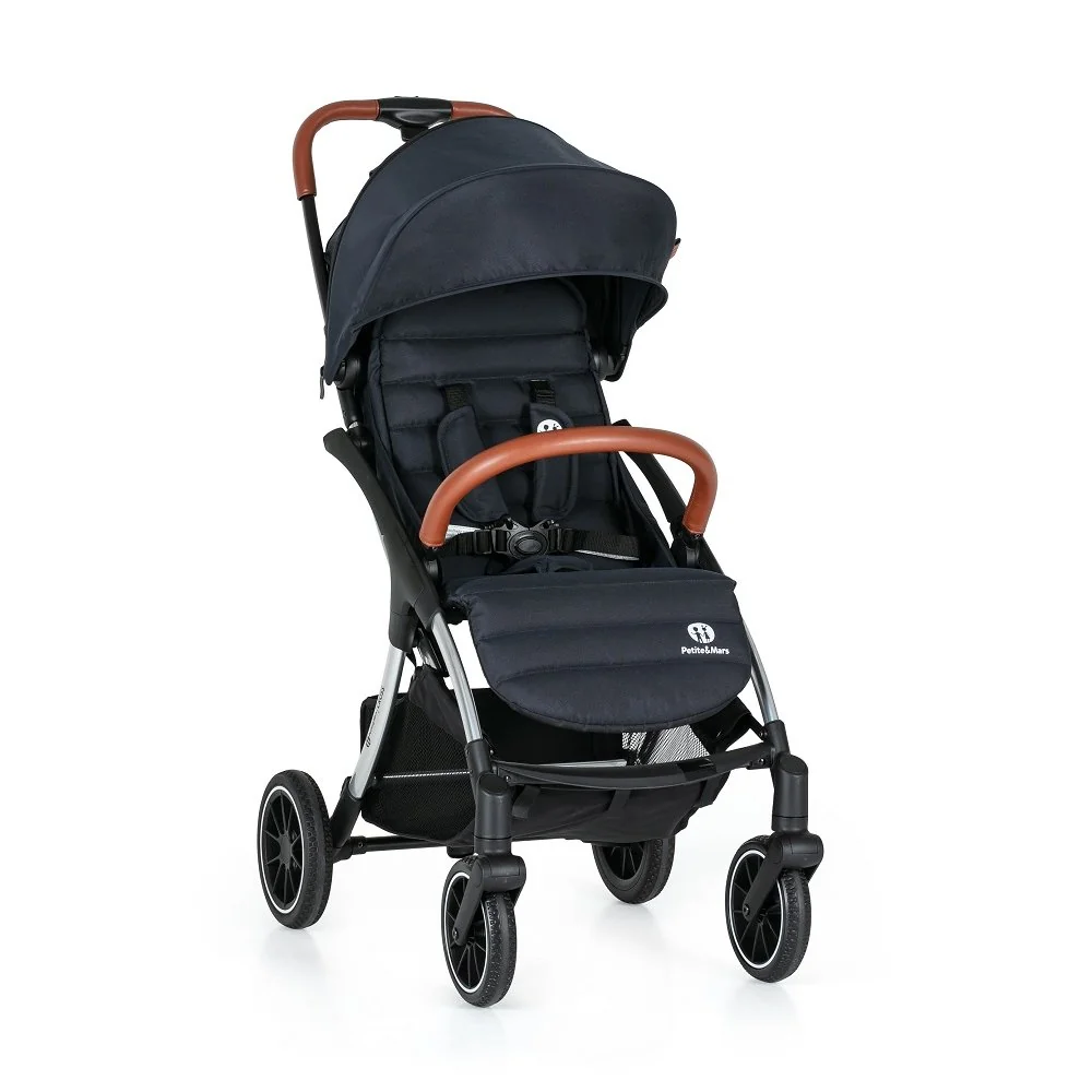 Petite&Mars Cross športový kočík Anthracite Blue