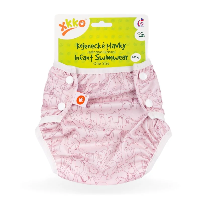 XKKO Dojčenské plavky jednoveľkostné Safari Mesa Rose
