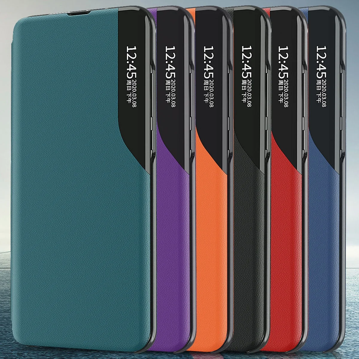 MG Leather View knižkové puzdro na Samsung Galaxy S23 Plus, červené