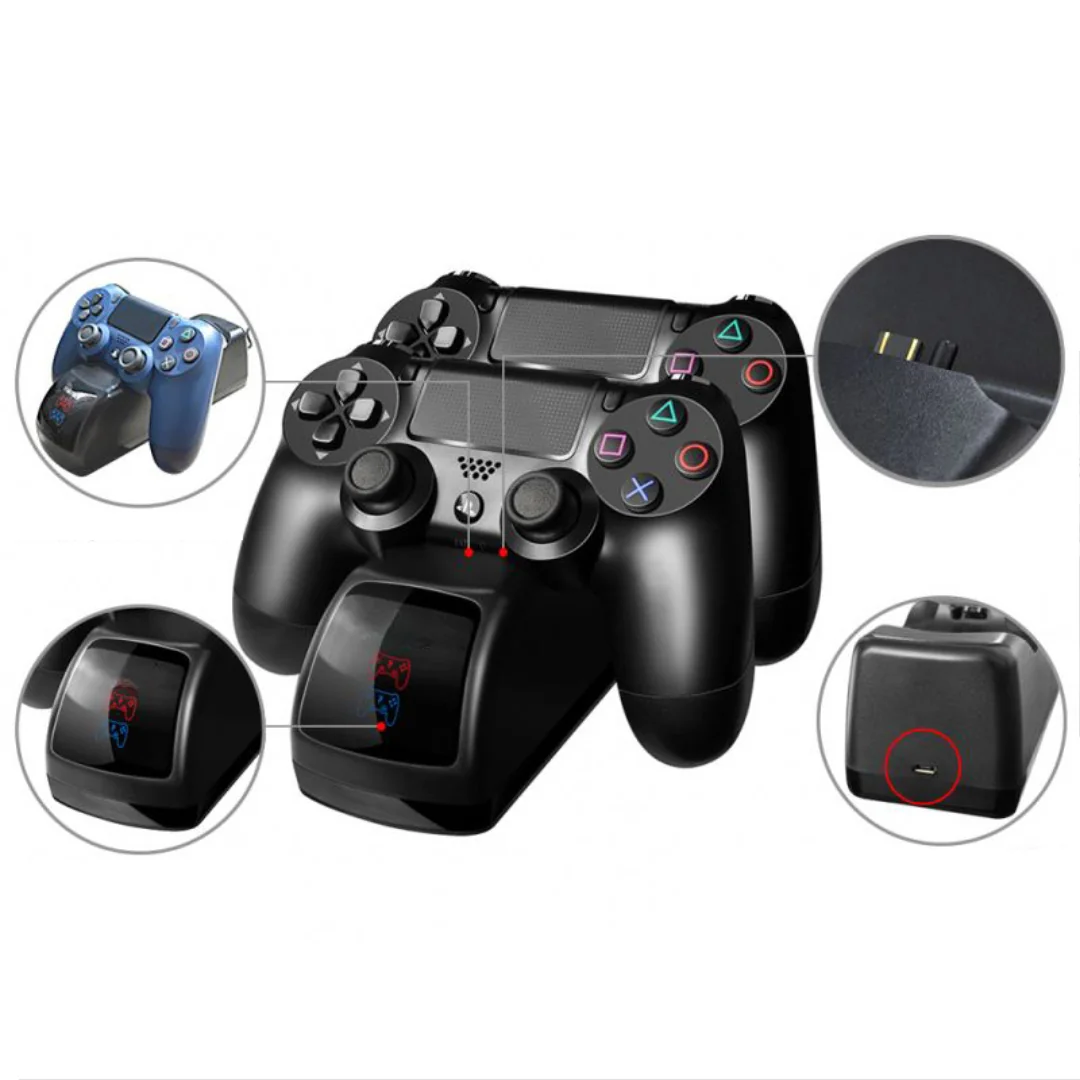 MG Charging Station V1 nabíjačka pre PS4, čierna