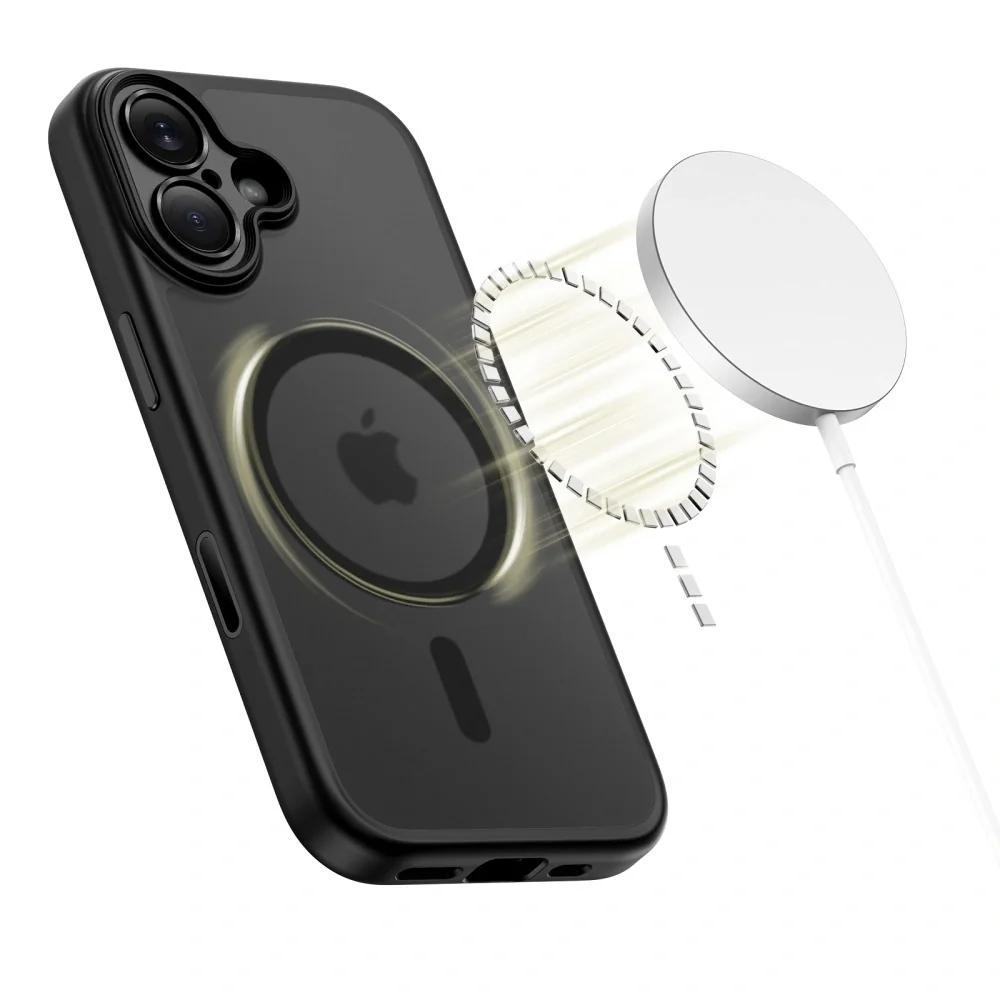 Tech-Protect MagPeak MagSafe CC kryt na iPhone 17, čierny