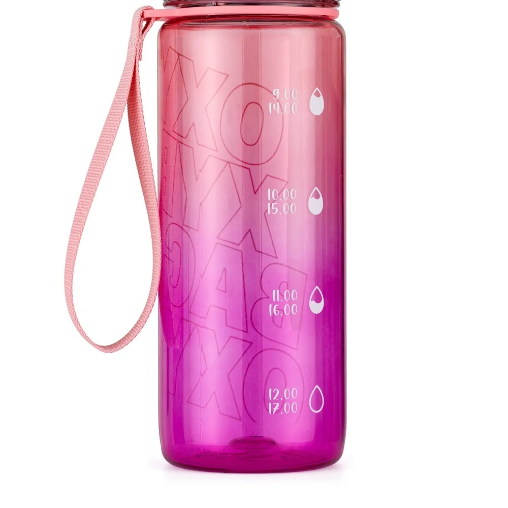 OXY LiFE - fľaša na vodu Ombre Rose, 800 ml Ružová, 800 ml