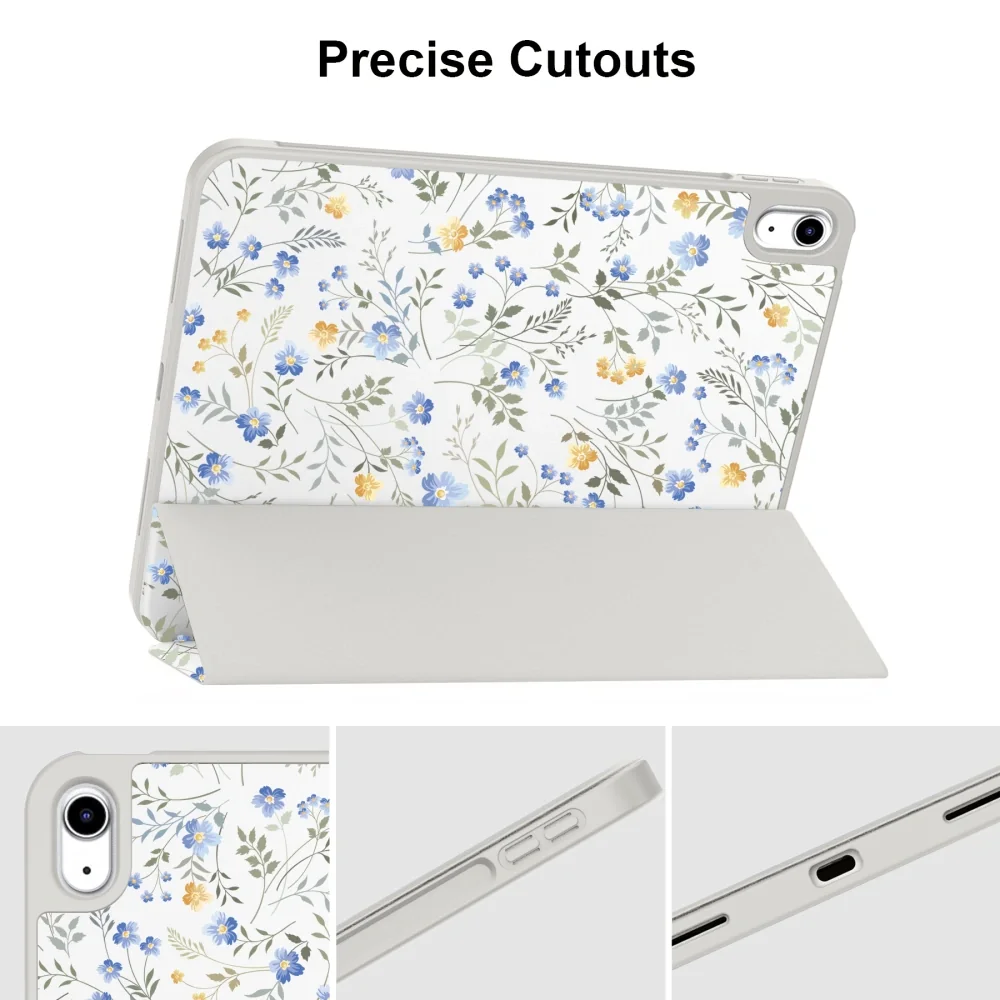 Tech-Protect SC Pen puzdro na iPad 10.9'' 10gen 2022 / 11'' 11gen 2025, spring flowers , spring flowers