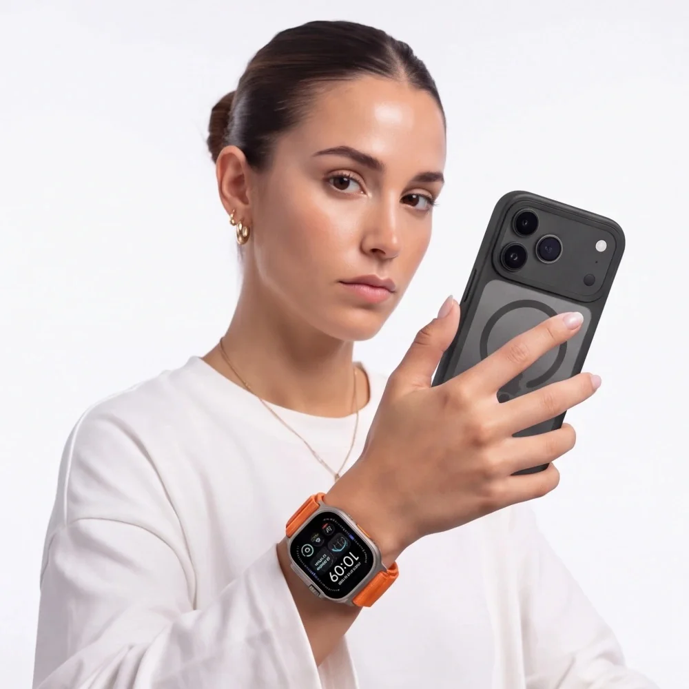 Tech-Protect Nylon Pro remienok na Apple Watch 44/45/46/49mm, orange
