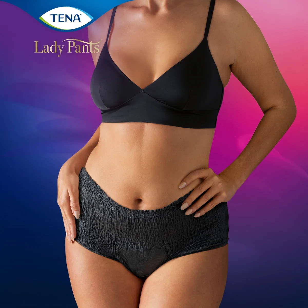 TENA LADY PANTS+ NOIR L 1×8 ks, nohavičky L