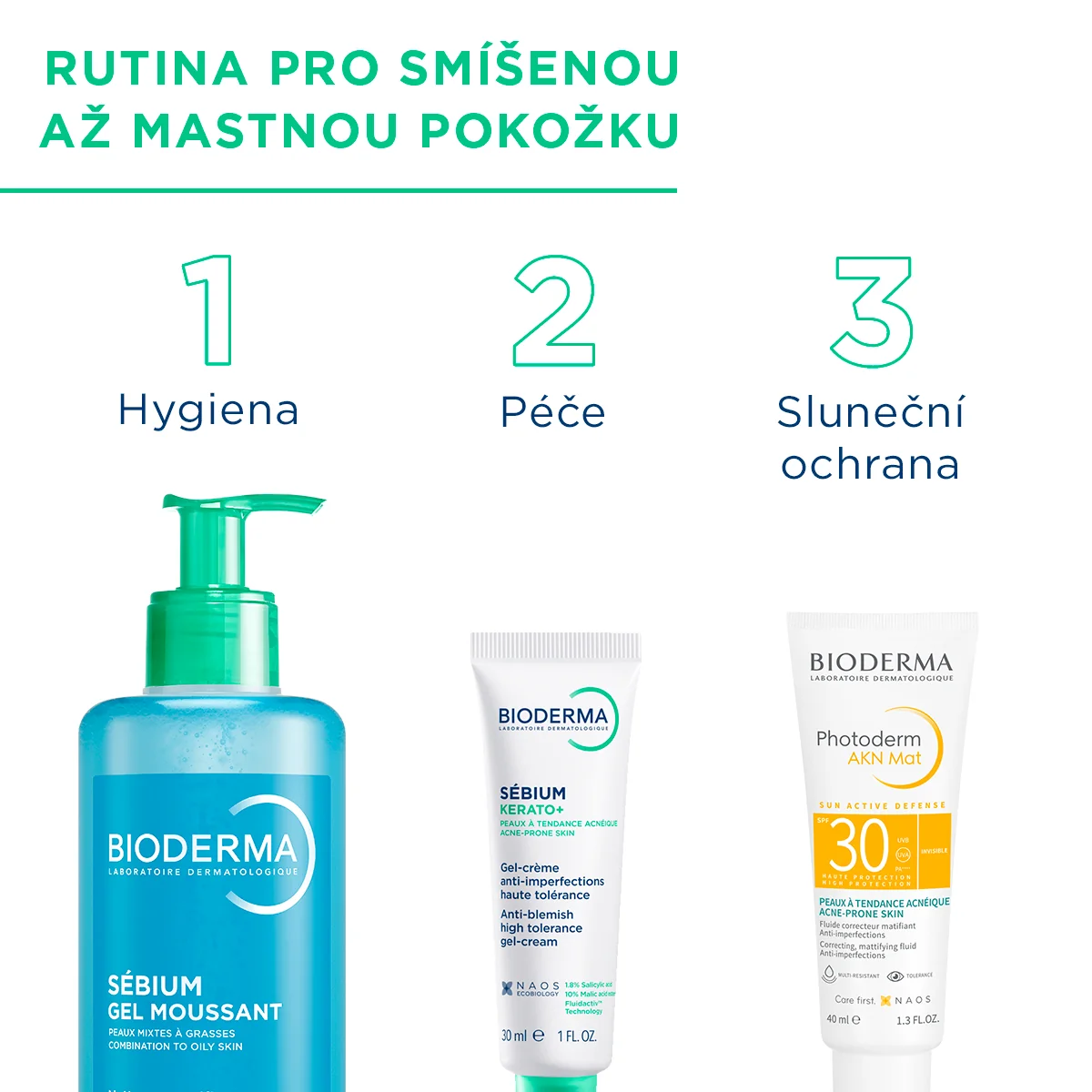 BIODERMA Sébium Gel moussant čistiaci gél na zmiešanú a mastnú pleť 200 ml