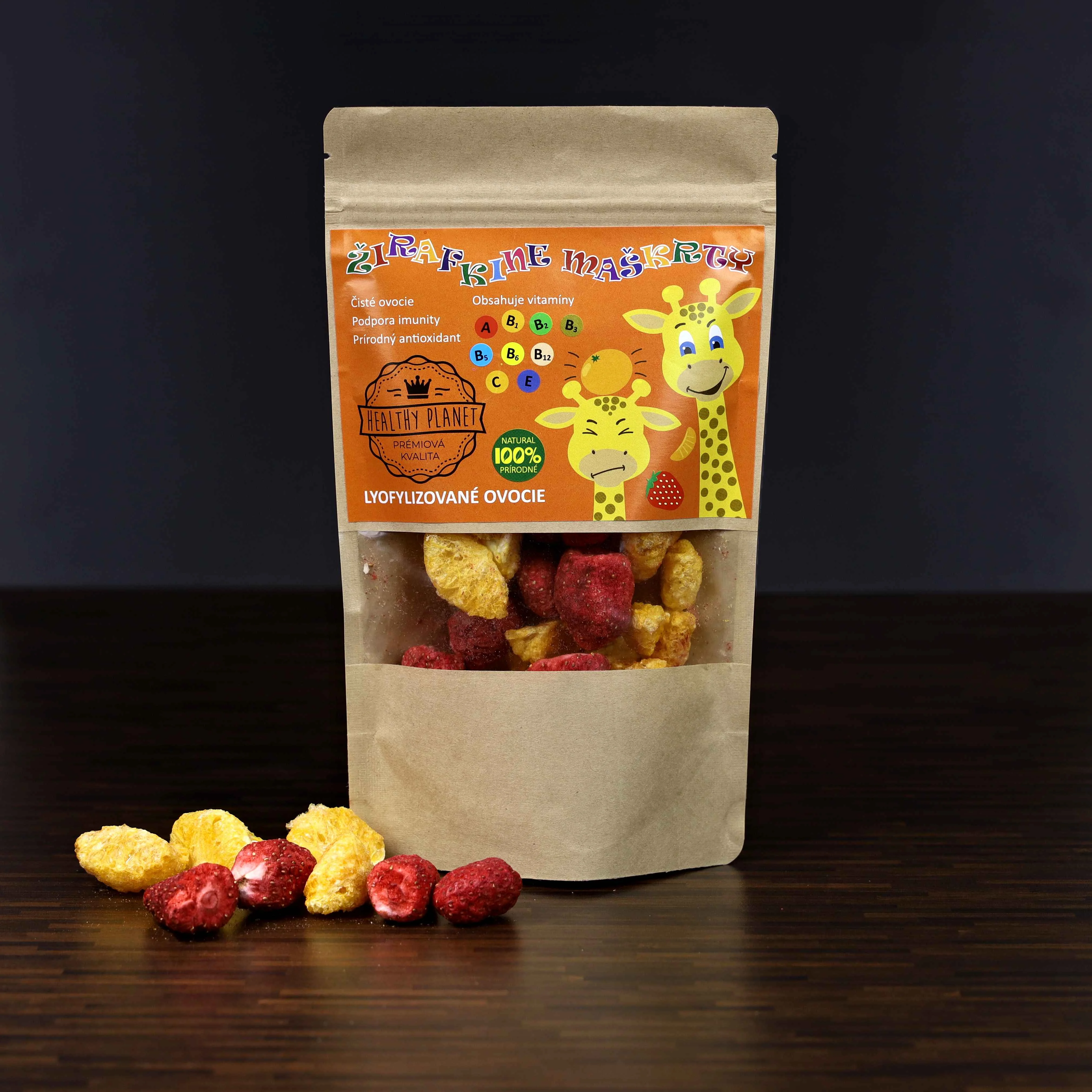 Healthy Planet Žirafkine maškrty 1×90 g, sušené ovocie