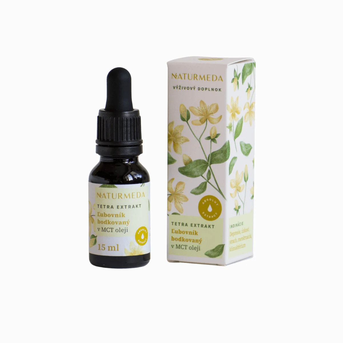 Ľubovník bodkovaný – Tetra bylinný extrakt – 15 ml – Naturmeda