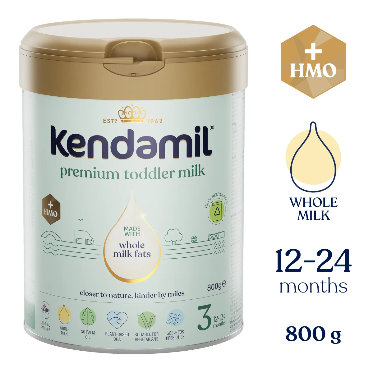 Kendamil Premium 3 HMO+ (800 g) 1×800 g, detská výživa