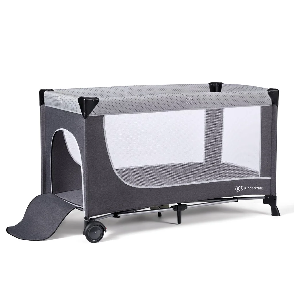 KINDERKRAFT - Postieľka cestovná Leody doplnky Leody Grey, Premium