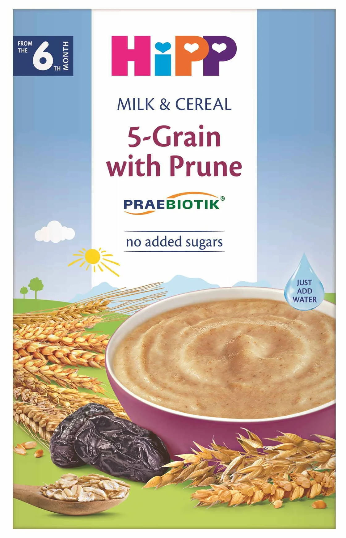 Mliečna kaša PRAEBIOTIK viaczrnná so slivkami 250 g