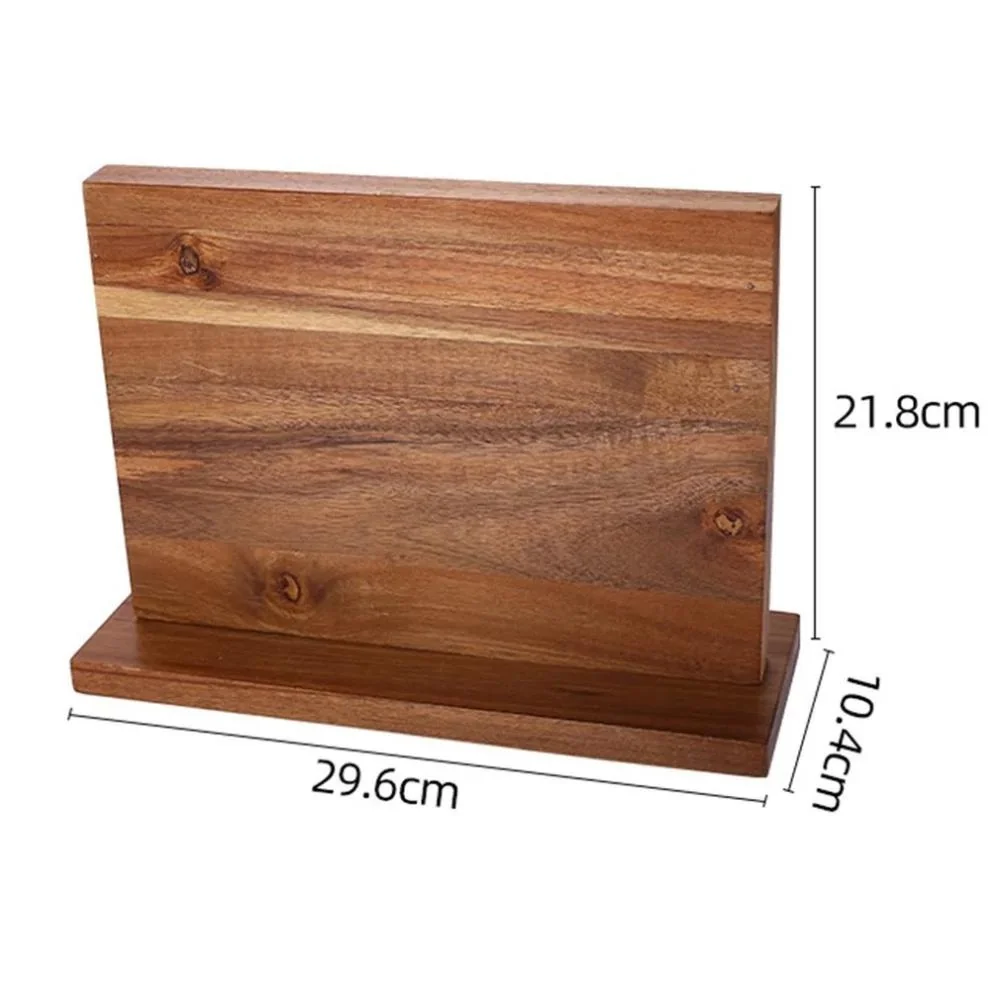 Drevený magnetický stojan na nože Easy 1ks, hnedá