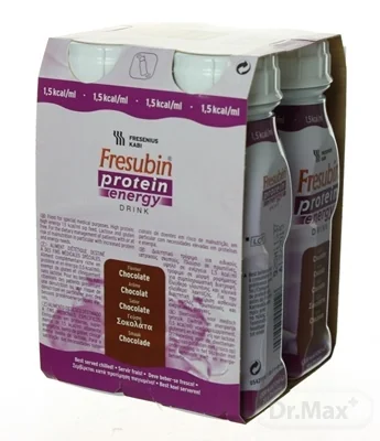 Fresubin Protein energy DRINK 4×200 ml, EasyBottle, príchuť čokoládová