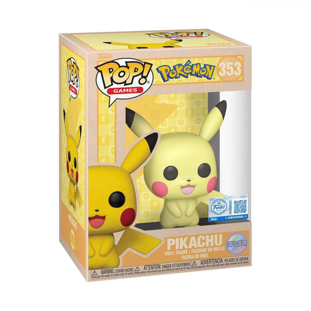 Funko POP Games: Pokemon - Pikachu (SftClr)  353-Funko EU BV