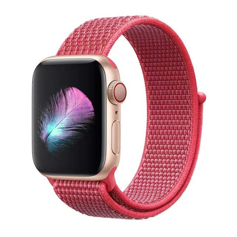 BStrap Nylon remienok na Apple Watch 38/40/41mm Pink