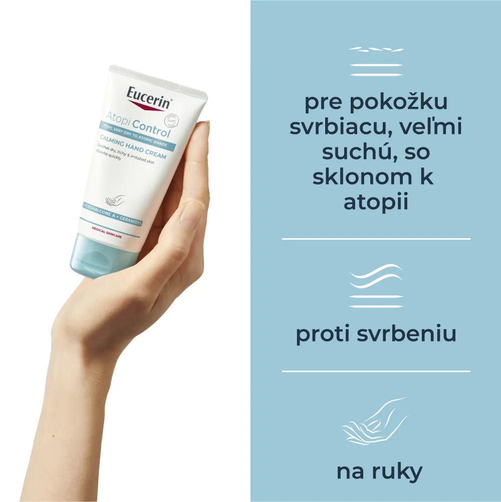 Eucerin AtopiControl Krém na ruky, 75 ml 1×75 ml, pre suchú pokožku