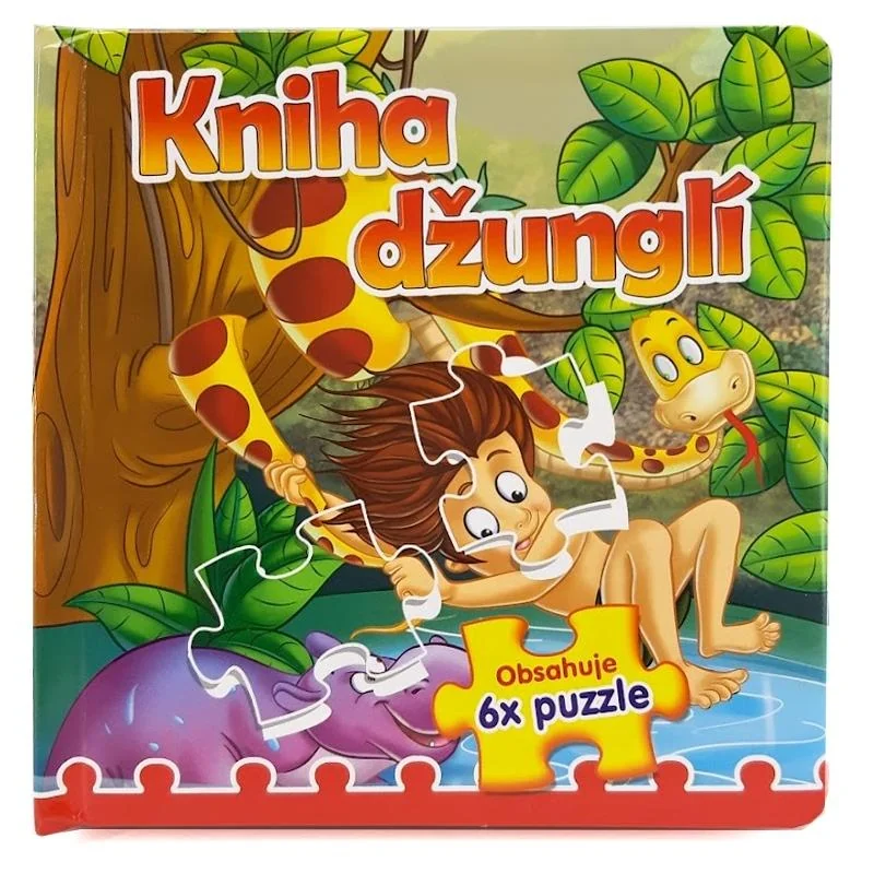 Leporelo s puzzle Kniha džunglí