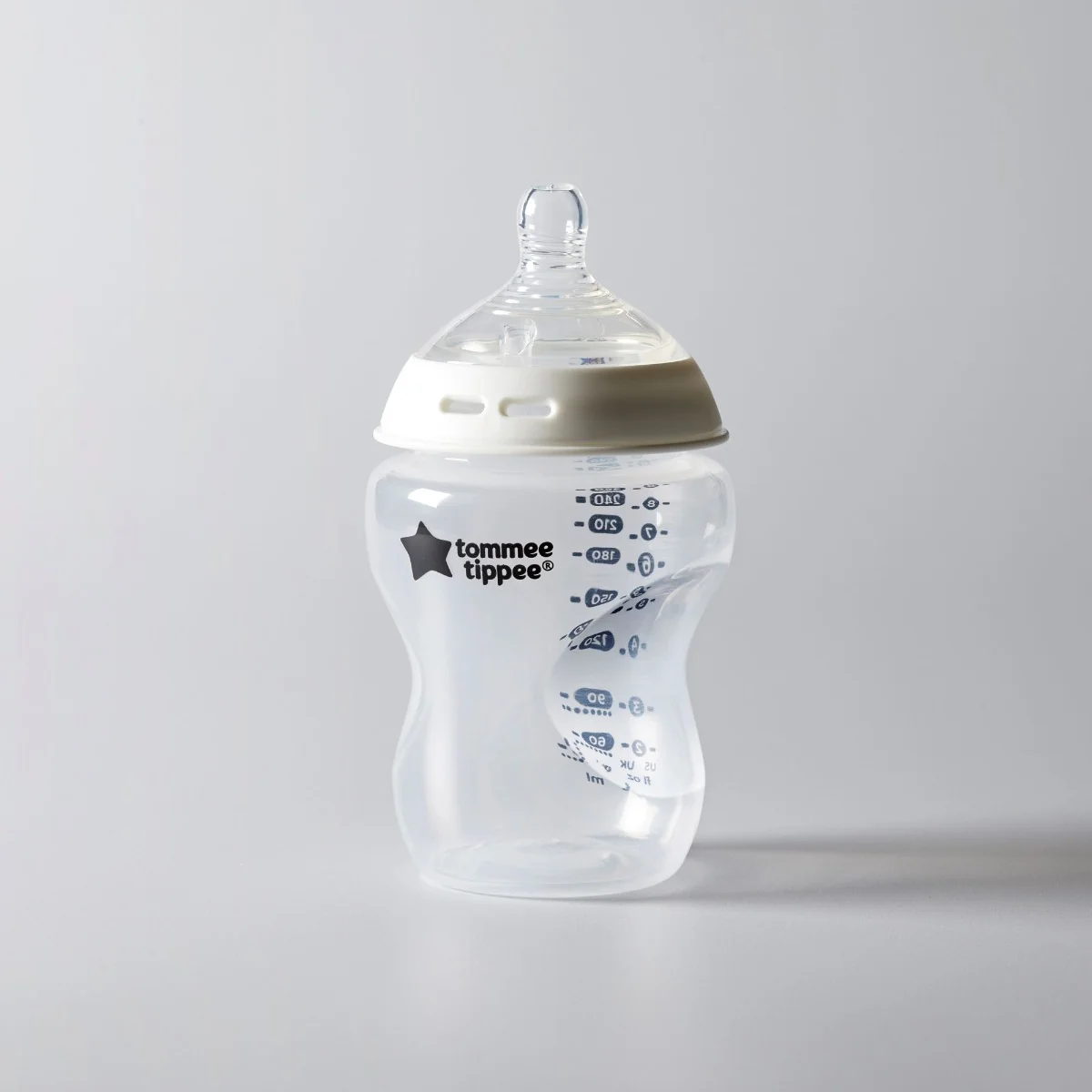 Tommee Tippee Natural Start Samosterilizačná Dojčenská Fľaša s ANTI-COLIC cumlíkom Stredný Prietok 340 ml 3m+, 2 ks 1×2 ks, dojčenská fľaša
