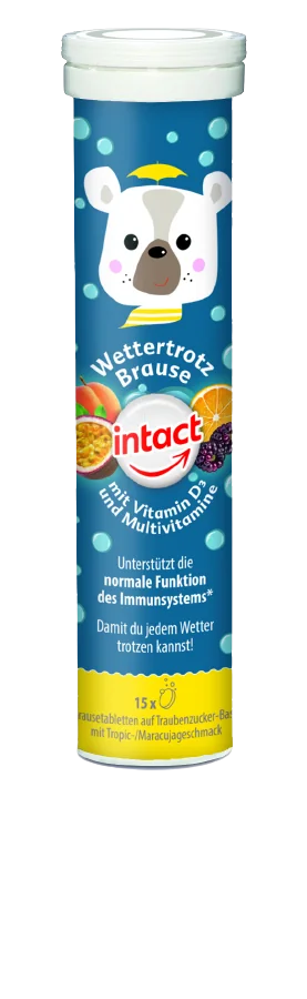 INTACT OTUŽILÝ MEDVEĎ šumivé tab. MULTIVIT. vit.D3 15 ks