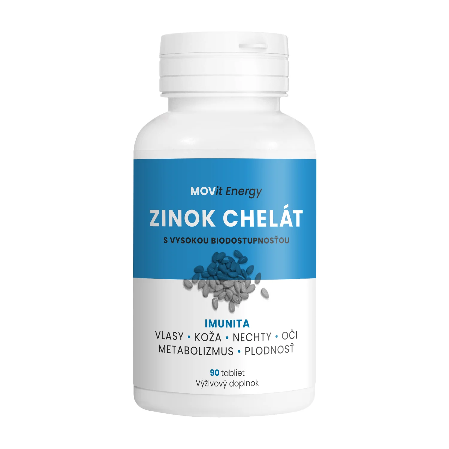 MOVit Zinok Chelát 15 mg, 90 tablet