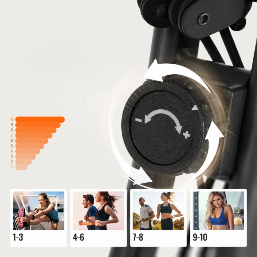 Stacionárny bicykel rotoped s LCD displejom a meraním pulzu ROTOR 10L