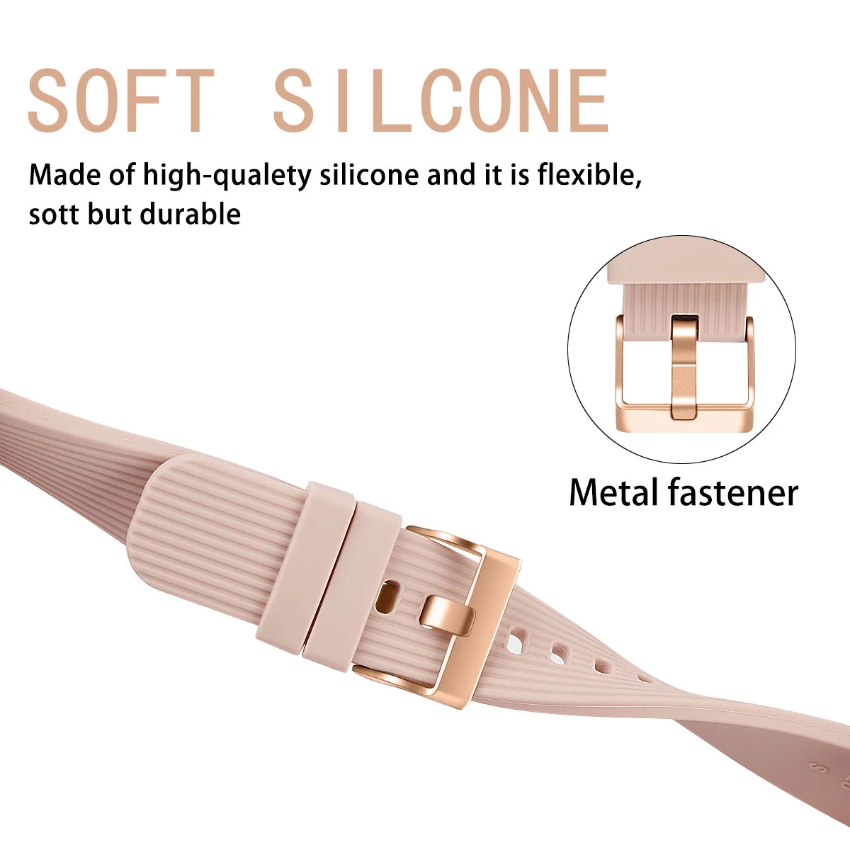 BStrap Silicone Line remienok na Samsung Galaxy Watch 42mm (Large) apricot