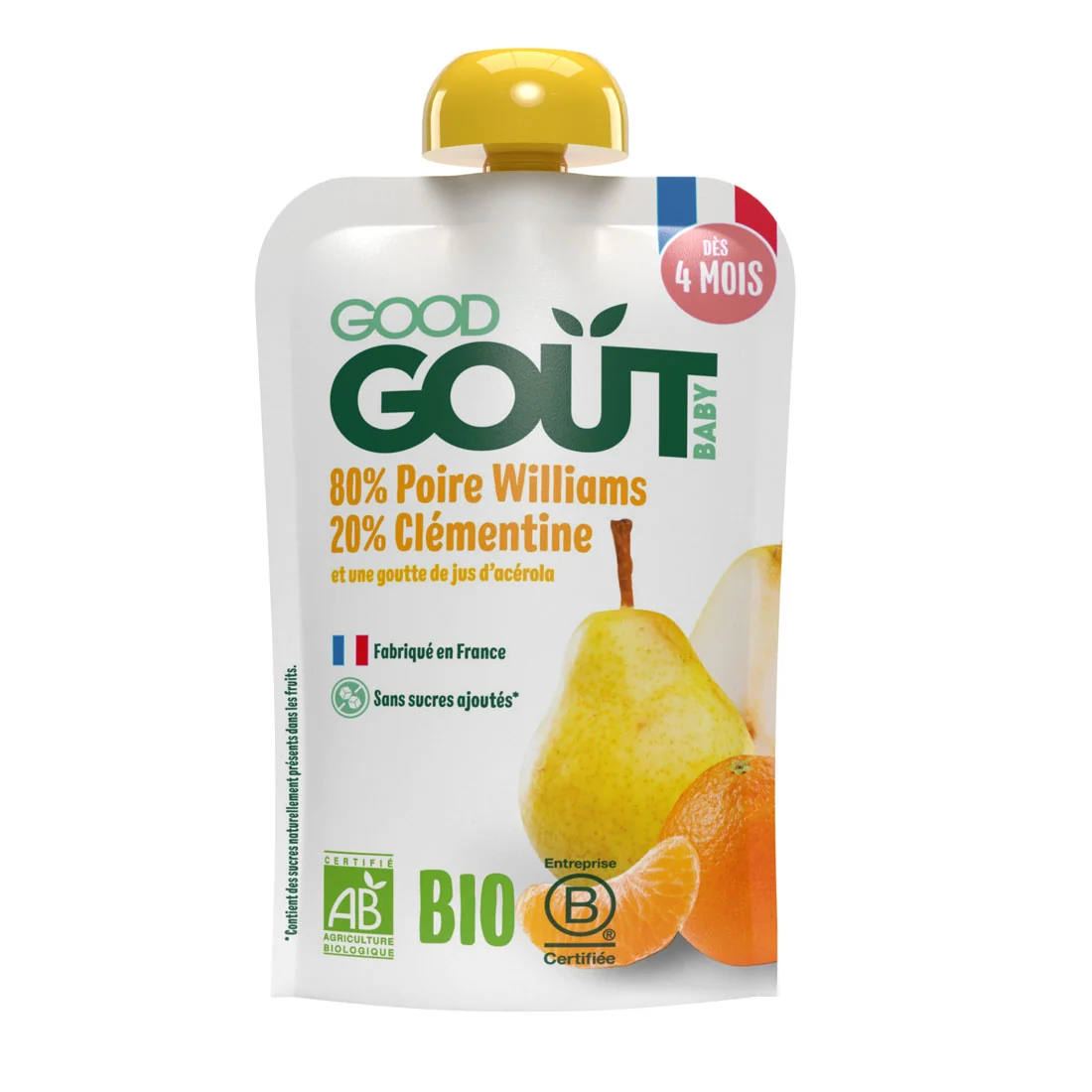 Good Gout BIO Hruška s klementínkou 120 g