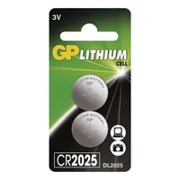 GP líthiová gombíková batéria CR2025
