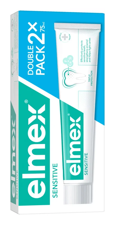 ELMEX Zubná pasta Sensitive Duo 2×75 ml, zubná pasta