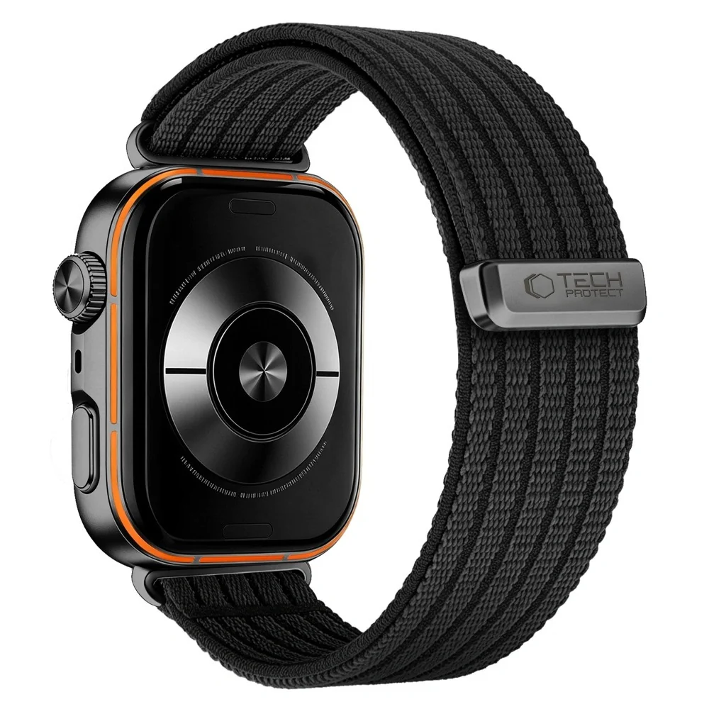 Tech-Protect Nylon remienok na Huawei Watch Fit 3 / 4 / 4 Pro / 5 / 5 Pro, black