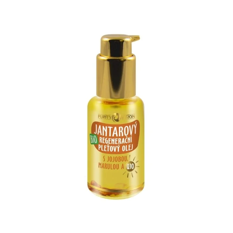 Purity Vision Bio Jantárový Pleťový Olej 45ml 1×45 ml, pleťový olej