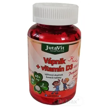 JutaVit Vápnik + vitamín D3 Kids 1×30 ks, žuvacie tablety