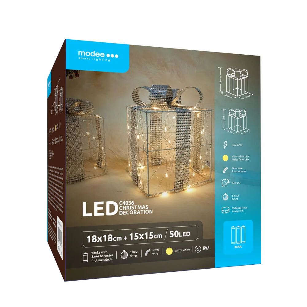Modee Lighting LED dekorácia C4036 darček 3xAA batérie