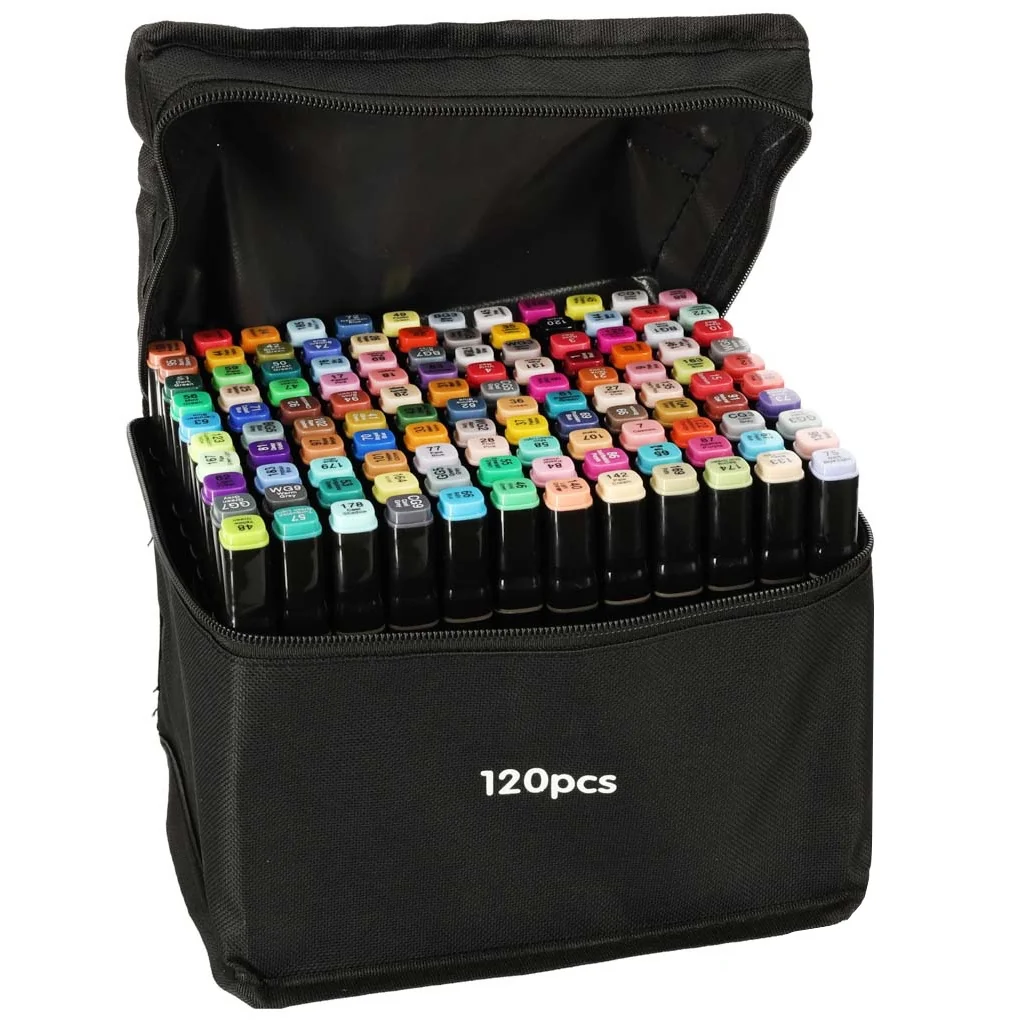 MG Set Markers obojstranné popisovače 120 ks + stojan 